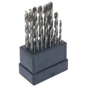   EXTOL CRAFT fémcsigafúró klt., 19db, HSS; 1-10mm polírozott, műanyag dobozban