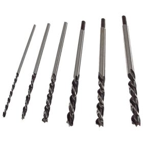   EGYÉB fafúró klt., műanyag tartóban; 6db, 300mm×6-8-10-12-13-14mm