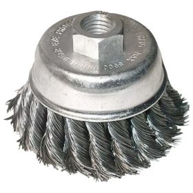   EXTOL CRAFT drótcsiszoló fazékkefe  sodort szálú ; sarokcsiszolóhoz, M14×2 két soros, 80mm, max. 12500 ford/perc