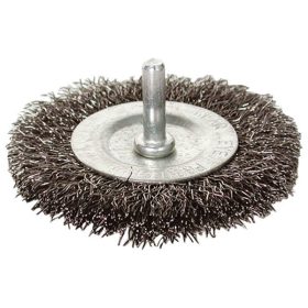   EXTOL CRAFT drótcsiszoló körkefe ; 75mm, O 6mm-es csap, fúróba fogható, max. 4500 ford/perc