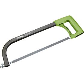   EXTOL CRAFT fémfűrész 300 mm, ABS műanyag nyél; téglalap keresztmetszetű csőváz, fűrészlap: 12" / 24T