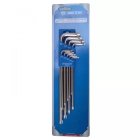   9 részes torxvégű hosszú imbuszkulcs készlet T10-T50    20319PR