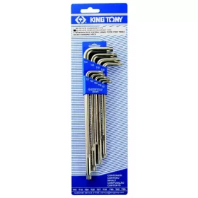   9 részes torxvégű furatos hosszú imbuszkulcs készlet T10-T50  20419PR