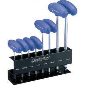   8 részes T-nyelű gömbfejű imbuszkulcs készlet 2-10mm   21108MR