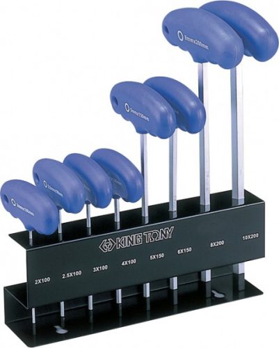8 részes T-nyelű imbuszkulcs készlet 2-10mm  21208MR