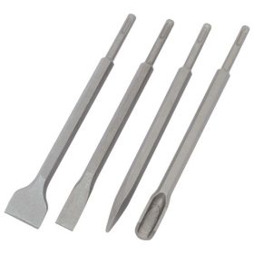   EXTOL CRAFT betonvéső klt. 4db, SDS PLUS; 250mm hosszú, hegyes, lapos 25mm, lapos 45mm, horony