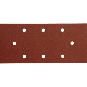  EXTOL PREMIUM csiszolópapír, tépőzáras, 93×190 mm, 8  lyukas klt, P80, 10db/cs, 407115-höz