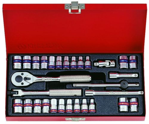 30 részes 1/4˝-os kézi dugókulcs készlet mm+coll 6* 2530CR