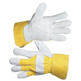   EIDER kesztyű munkához, Eider, HS-01-002; 10-es, marhahasíték, sárga