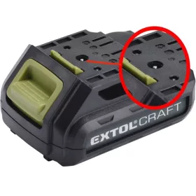   EXTOL tartalék akku RÉGEBBI TÍPUSÚ 12V Li-ion, 402400 töltőhöz, 2 SARU+1 TÜSKE; 1300mAh, töltési idő: 4,5 óra
