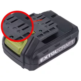   EXTOL tartalék akku 12V Li-ion, ÚJABB TÍPUSÚ 402400 töltőhöz; 3 SARU, 1300mAh, töltési idő: 4,5 óra