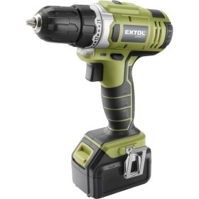   EXTOL CRAFT akkus fúrócsavarozó, 16 V, Li-ion; 1db 1500 mAh akku, kofferban