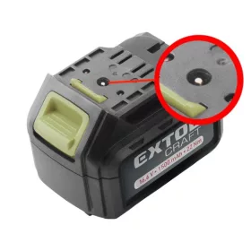   EXTOL tartalék akku RÉGEBBI TÍPUSÚ 402420 Li-ion töltőhöz, 2 SARU+1 TÜSKE; 16V, 1500mAh, töltési idő: 5,5 óra