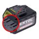 EXTOL tartalék akku ÚJABB TÍPUSÚ 402440 Li-ion töltőhöz, 3 SARU; 20,5V, 1500mAh, töltési idő: 1 óra