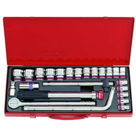   24 részes 1/2˝-os kézi dugókulcs készlet coll 12* SAE 4024SR