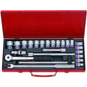 24 részes 1/2˝-os kézi dugókulcs készlet 12* 4026MR04