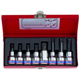 8 részes 1/2˝-os spline bitfejkészlet  4128PR