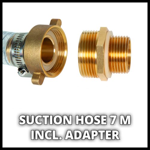 Einhell Tömlő 7 m, sárgaréz csatlakozóval víztechnikai tartozék