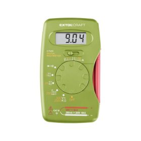   EXTOL CRAFT digitális multiméter; Amper/Volt/Ohm mérő, hangjelző funkcióval, CE, 1 db 9V elem