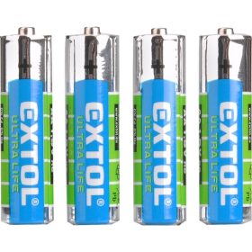   EXTOL ENERGY elem klt. 4 db, cink-klorid, féltartós, 1,5V; méret: AA (LR6), bliszteren