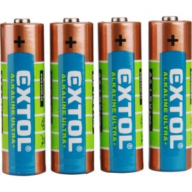   EXTOL ENERGY elem klt. 4 db, alkáli, 1,5V, méret: AA (LR6); hosszú étettartam, bliszteren