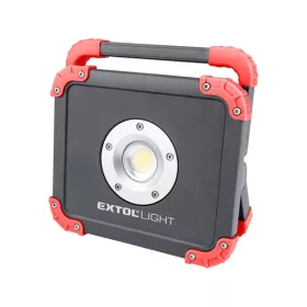   EXTOL LIGHT hordozható LED lámpa, 20 W, COB LED; 2000 Lm, újratölthető Li-ion akkus, 6600 mAh, IP54