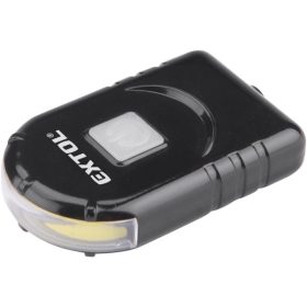   EXTOL LIGHT LED lámpa siltes (sildes/simléderes) sapkához, csiptetővel, 160 Lumen; tölthető Li-ion akku, 3 funkció