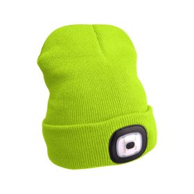   EXTOL LIGHT sapka, sárga, kötött, kivehető LED homloklámpával, 4×45 Lumen; USB tölthető Li-ion akku, 3 funkció (100%-75%-50% fénye.)