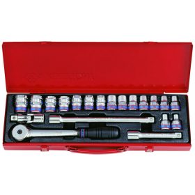 20 részes 1/2˝-os kézi dugókulcs készlet  6*   4320MR