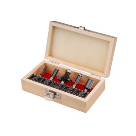   EXTOL CRAFT felsőmaró klt.  5 db-os (fadobozban) ; 8mm-es befogással