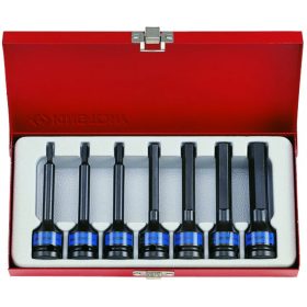   7 részes 1/2˝-os gépi hatszög bitfejkészlet L=100mm  4457MP