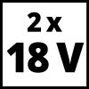 Einhell 2x5,2 Ah & Twincharger Kit 2 db akku + dupla töltő szett