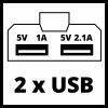 Einhell TE-CP 18 Li USB - Solo akkus USB töltő