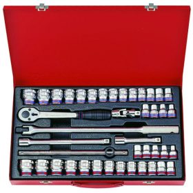   42 részes1/2˝-os kézi dugókulcs készlet, mm&coll 4542CR02