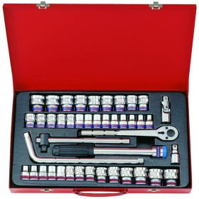   43 részes 1/2˝-os kézi dugókulcs készlet 6* mm&coll  4544CR