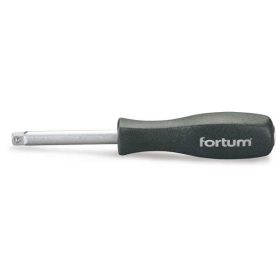   FORTUM csavarhúzó markolat dugófejekhez, 1/4", 150 mm; racsnis karral hajtható FORTUM