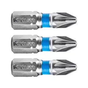   FORTUM behajtóhegy PZ, 3 db, S2 acél; PZ 3×25mm, bliszteren