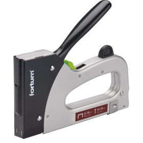   FORTUM tűzőgép, fémházas, profi, 2 funkciós, tűzőgépkapocs, 6-16×10,6mm, szeg fejjel: 14-16×2×1,2mm FORTUM