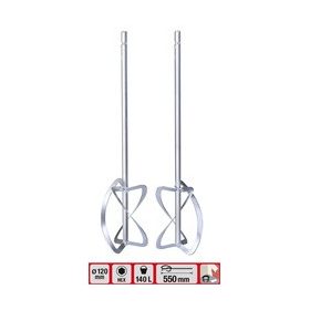   Einhell Dupla keverõszár malterhez és habarcshoz 120x550 mm festékkeverő tartozék