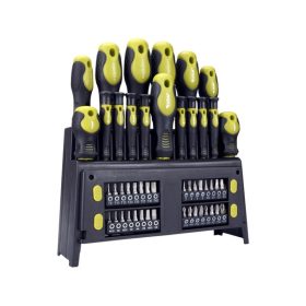   EXTOL CRAFT csavarhúzó klt. 49 db, CrV, mágneses, 4db lapos + 4 db PH + 8 db órás csavarhúzó + BIT-ek, műa. tartóállvány, bliszteren