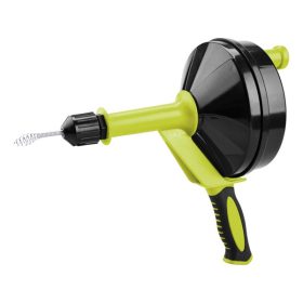   EXTOL CRAFT lefolyócső tisztító, dobos, 6m, 6mm átmérő,  kézi tekerővel, (1,8mm drótból sodorva)