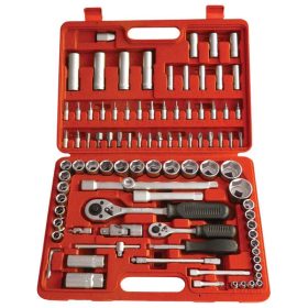   EXTOL PREMIUM dugókulcs klt., CV., racsnis 45fog ; 1/4" és 1/2", 94db, 4-32mm, 32db bit(lapos, kereszt,imbusz,torx), gyertyakulcs16&21