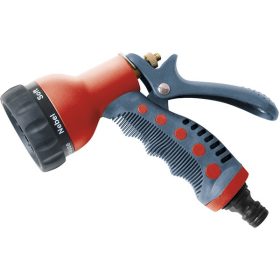   EXTOL CRAFT pisztoly szórófej, locsoló, festett réz fejjel, 7 féle sugár, kuplung csatlakozóval, ergonomikus  GARDEN