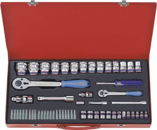 58 részes 1/4" + 1/2"-os dugókulcskészlet 7558MR