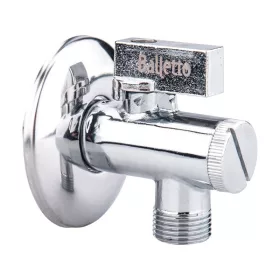   BALLETTO sarokszelep szűrőbetéttel, 1/2" - 3/4", mosógéphez