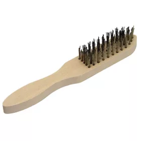   N3 drótkefe 5 soros fanyelű ; 280mm hosszú, 25mm szálhossz