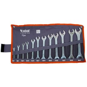   EXTOL PREMIUM villáskulcs klt., CrV., vászon tartóban; 12db, 6-32mm