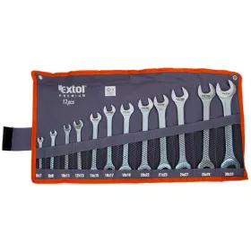   EXTOL PREMIUM villáskulcs klt., CrV., vászon tartóban; 12db, 6-32mm