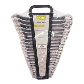   EXTOL CRAFT csillag-villás kulcs klt., CrV., műanyag tartóban ; 21db, 6-32mm