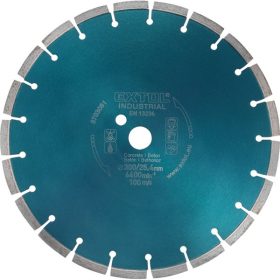   EXTOL INDUSTRIAL gyémántvágó BETON-ra, ipari korong, szegmenses; 350×25,4mm, száraz és vizes vágásra